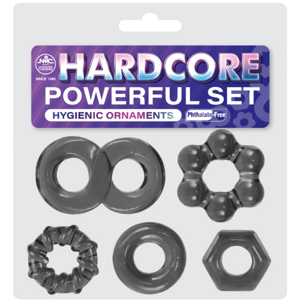 Excellent Power | Hardcore Powerful Cockring Set Black