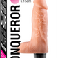 Excellent Power Conqueror 6" (15cm) Vibrating Dildo Flesh w Suction Cup