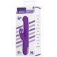 NMC Trio Thruster 3 In 1 Silicone Rotating Thrusting Rabbit Vibrator Purple