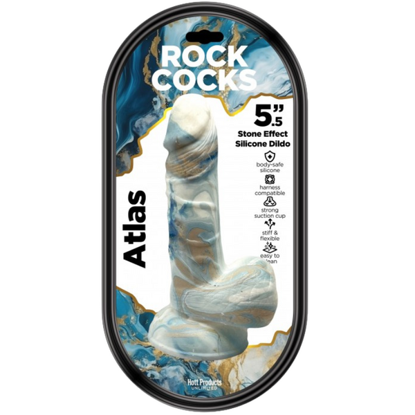 Hott Products | Rock Cocks - Atlas 5.5" Textured Dildo