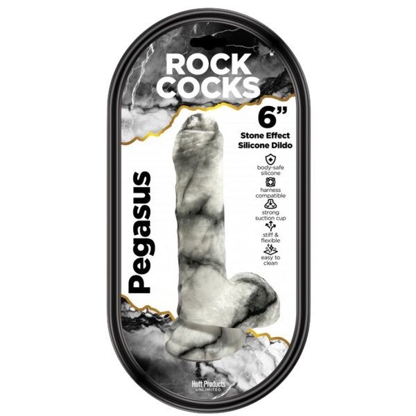 Hott Products | Rock Cocks - Pegasus 6" Textured Dildo