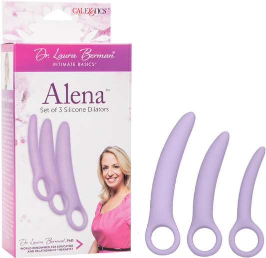 CALEXOTICS Dr. Laura Berman - Alena Set Of 3 Silicone Dilators (Lavender)