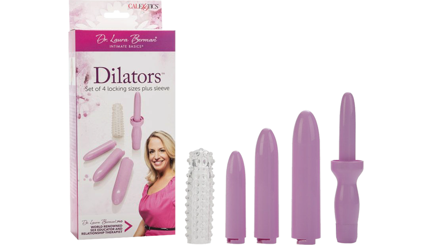 CALEXOTICS Dr. Laura Berman Dilator Set (4 Sizes + Sleeve)