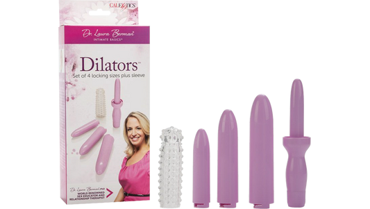 CALEXOTICS Dr. Laura Berman Dilator Set (4 Sizes + Sleeve)