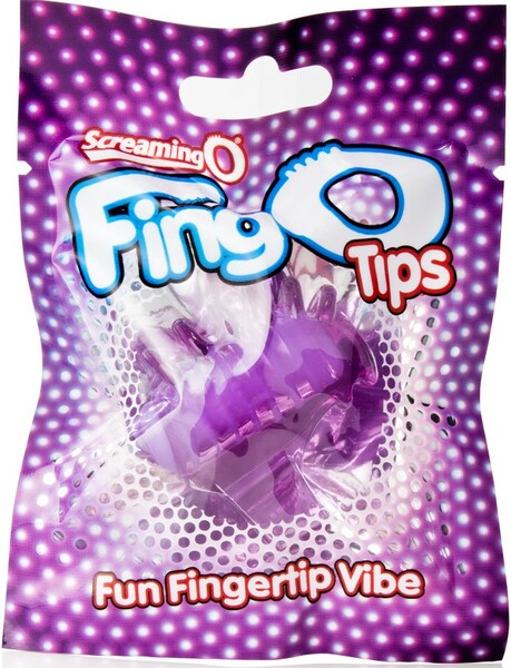 ScreamingO Fingo Tips - Tingling Mini Micro Finger Vibe Vibrator Purple