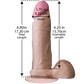 Doc Johnson ULTRASKYN 6" Dildo Dong Vac-U-Lock Suction Cup Vanilla