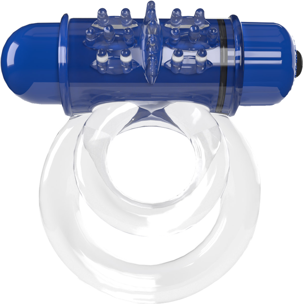 ScreamingO Double O 6 4T High Pitch Treble Bullet Vibrating Cock Ring Blueberry