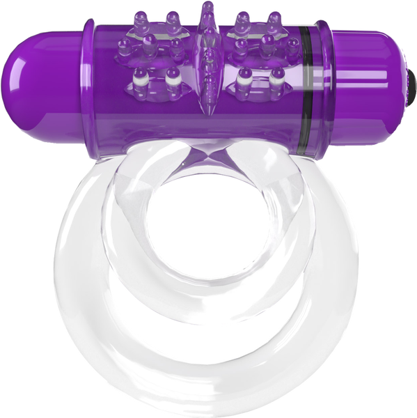 ScreamingO Double O 6 4T High Pitch Treble Bullet Vibrating Cock Ring Grape