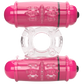 ScreamingO 4T Double Wammy Vibrating Cock Ring - Strawberry