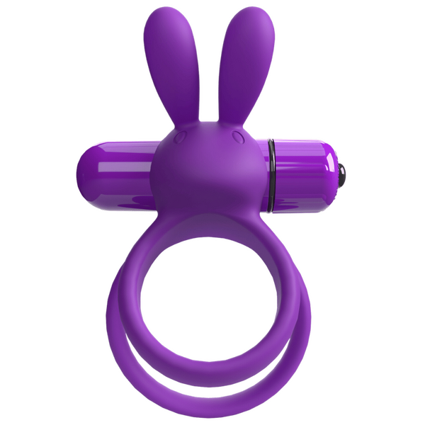 ScreamingO 4T Ohare XL Vibrating Rabbit Ears Cock Ring - Grape