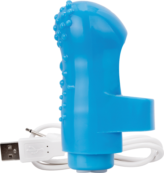 ScreamingO Charged FingO Rechargeable Finger Vibe Blue