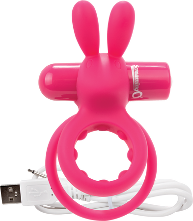 ScreamingO Ohare Charged Wearable Rabbit Ears Vibe Double Ring Pink