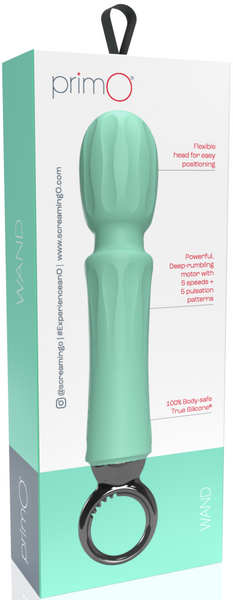 ScreamingO PrimO® Wand Rechargeable Vibe Vibrator Kiwi Mint