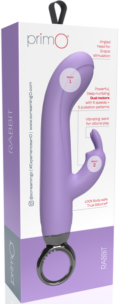 ScreamingO PrimO® Rabbit Rechargeable Rabbit Vibrator Vibe Lilac