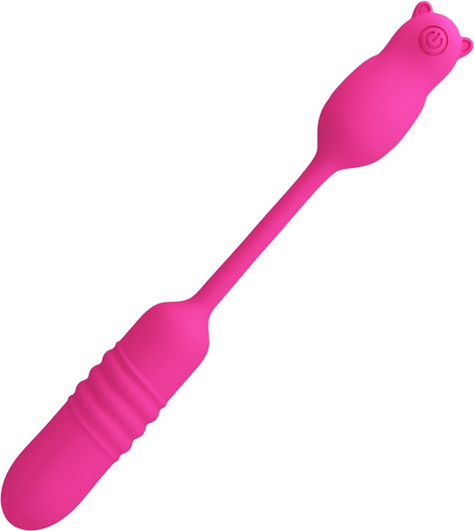 Pretty Love Rechargeable Nobikuma Thrusting Bullet Vibrator Pink