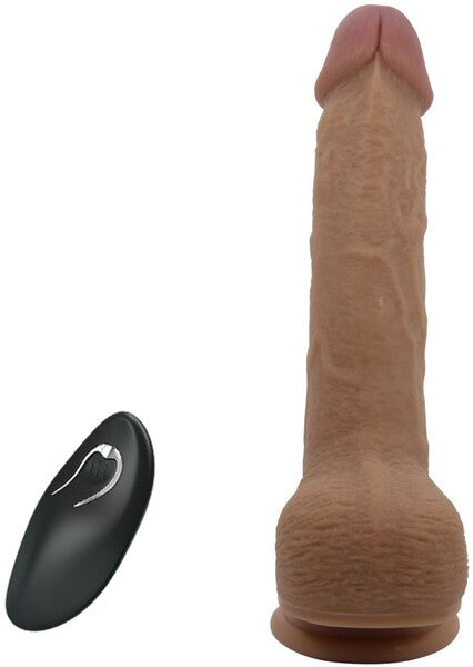 Pretty Love Rechargeable Tommy Vibrating Dong Flesh w Suction