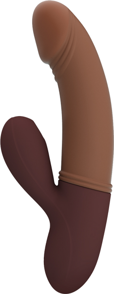 Pretty Love Rechargeable Kane Rabbit G-Spot Vibrator Brown