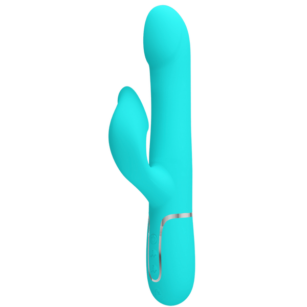 Pretty Love Falin - 4in1 Multi-function Rabbit Vibrator Seafoam