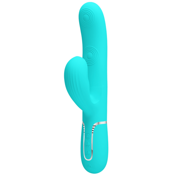 Pretty Love Perdita - 3in1 Multi-function Rabbit Vibrator Seafoam