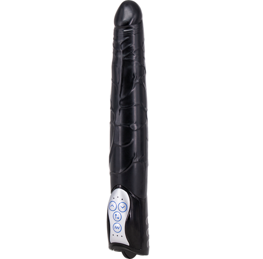 Seven Creations Long John Realistic Thrusting Vibrator Black