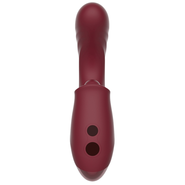 CHISA Kissen Tide Tapping Thrusting Vibrator Merlot