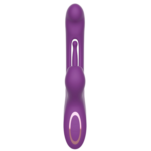 La Viva Viper Flapping Suction Heating Rabbit Vibrator Purple