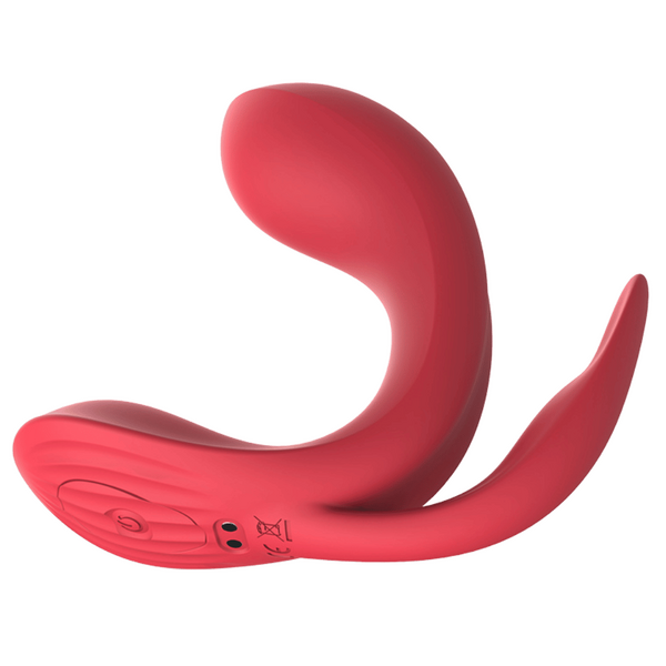 CHISA Kissen Acein Triple Vibrator with Remote Red