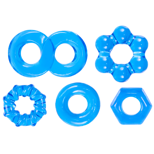 Excellent Power | Hardcore Powerful Cockring Set Blue