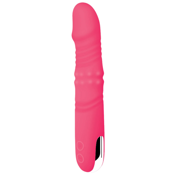 NMC Trio Thruster 3 In 1 Silicone Rotating Beads Thrusting Vibrator Pink