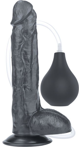 Lovetoy 10" Squirt Extreme Realistic Dildo Black