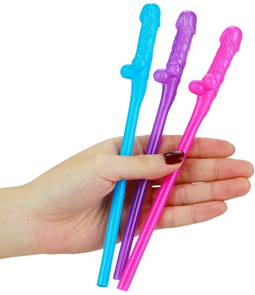 Lovetoy | Willy Straws (Blue, Pink, Purple)