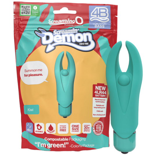 ScreamingO 4B Demon Mini Clitoral Vibe Vibrator - Kiwi