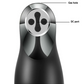 La Viva Tornado Vibrating and Suction Masturbator Black