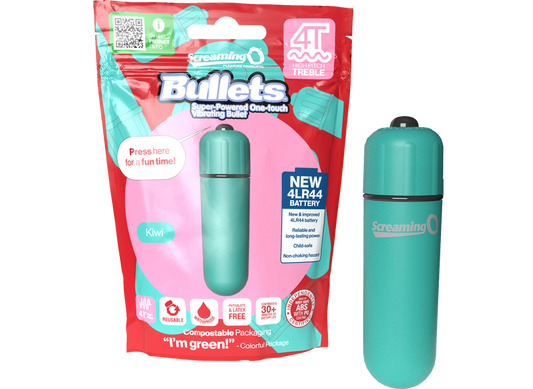 ScreamingO Bullets 4T High Pitch Treble Bullet Vibrator Kiwi