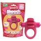 ScreamingO 4T High Pitch Treble Skooch Vibrating Cock Ring with Flexible Fins - Strawberry