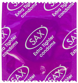 Sax Extra Tighter Fit Smooth Latex Condoms 46mm Bulk 144