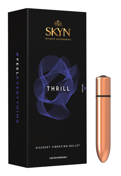 SKYN Thrill Vibrating Bullet Vibrator Bronze