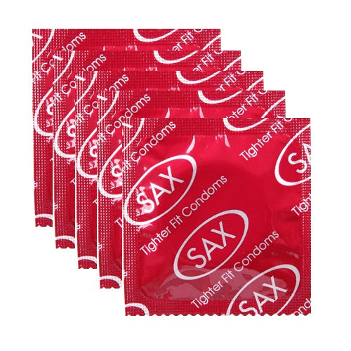 Sax Tighter Fit Smooth Latex Condoms 49mm Bulk 144