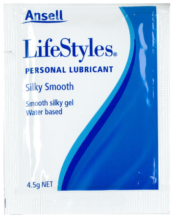 Ansell LifeStyles Silky Smooth Personal Lubricant 4.5g x 1000 BULK