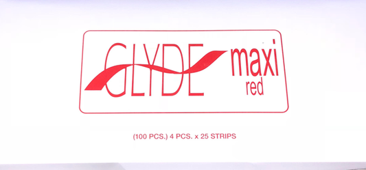 Glyde Maxi Red Condoms 56mm Vegan Friendly - BULK PACK 100 Pieces