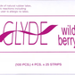 Glyde Wildberry Purple 53mm Vegan Friendly Condoms - BULK PACK 100 Pieces