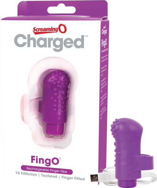 ScreamingO Charged FingO Rechargeable Finger Vibe Purple