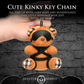 Master Series Rope BDSM Bondage Teddy Bear Keychain