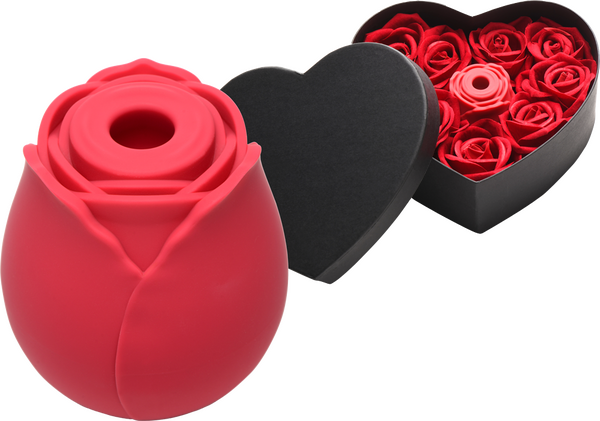 Bloomgasm The Rose Lover's Gift Box Air Pulsation Sucking Clit Stimulator - Red