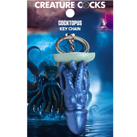 Creature Cocks Cocktopus Keychain - Novelty Fantasy Dildo Keyring