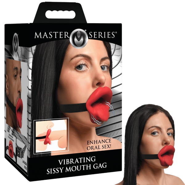 Master Series Vibrating Sissy Mouth Gag