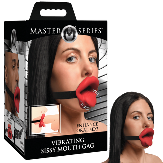 Master Series Vibrating Sissy Mouth Gag