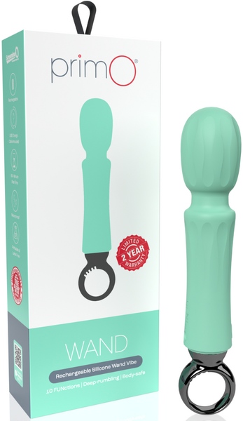 ScreamingO PrimO® Wand Rechargeable Vibe Vibrator Kiwi Mint