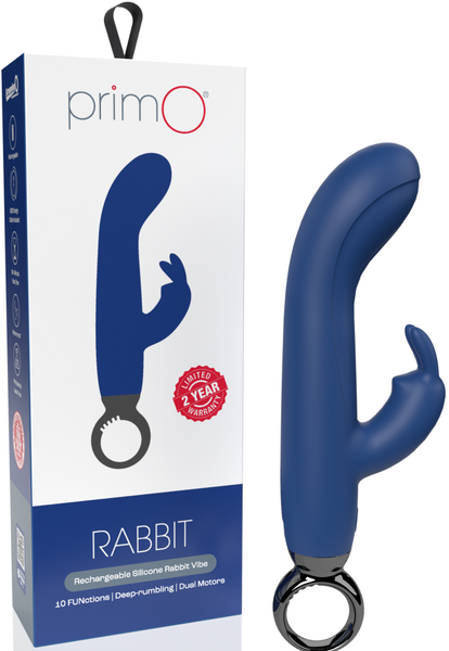 ScreamingO PrimO® Rabbit Rechargeable Rabbit Vibrator Vibe Blueberry