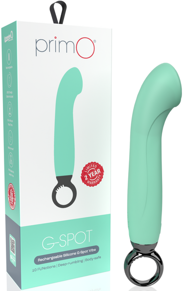 ScreamingO PrimO® G-Spot Rechargeable G-Spot Vibe Vibrator Kiwi Mint